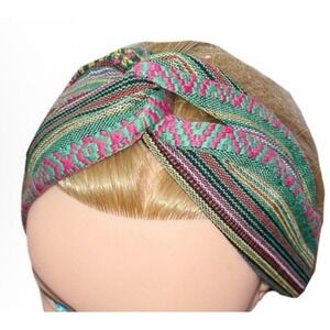 3 in‎ 1 Multicolor Soft Woven Wide Headband Wrap Head Scarf Twist Knot Hair NEW